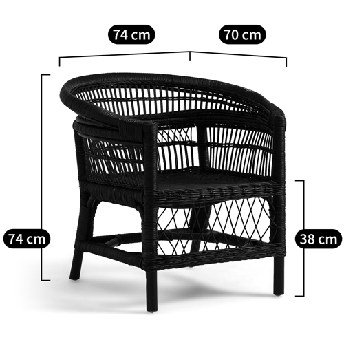 Кресло из ротанга Amadis Rattan Armchair Кресло из ротанга Amadis Rattan Armchair в Тюмени