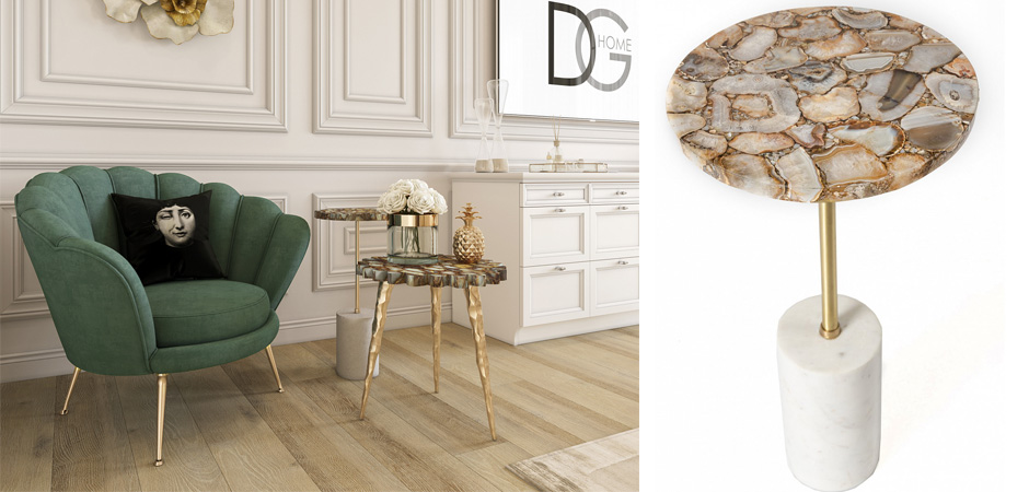 Приставной столик Agate & Marble Приставной столик Agate & Marble - Loft-Concept в Тюмени