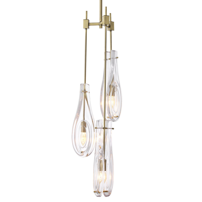 Люстра Eichholtz Chandelier Bellano S Brass Латунь Прозрачный Люстра Eichholtz Chandelier Bellano S Brass Латунь Прозрачный в Тюмени | Loft Concept