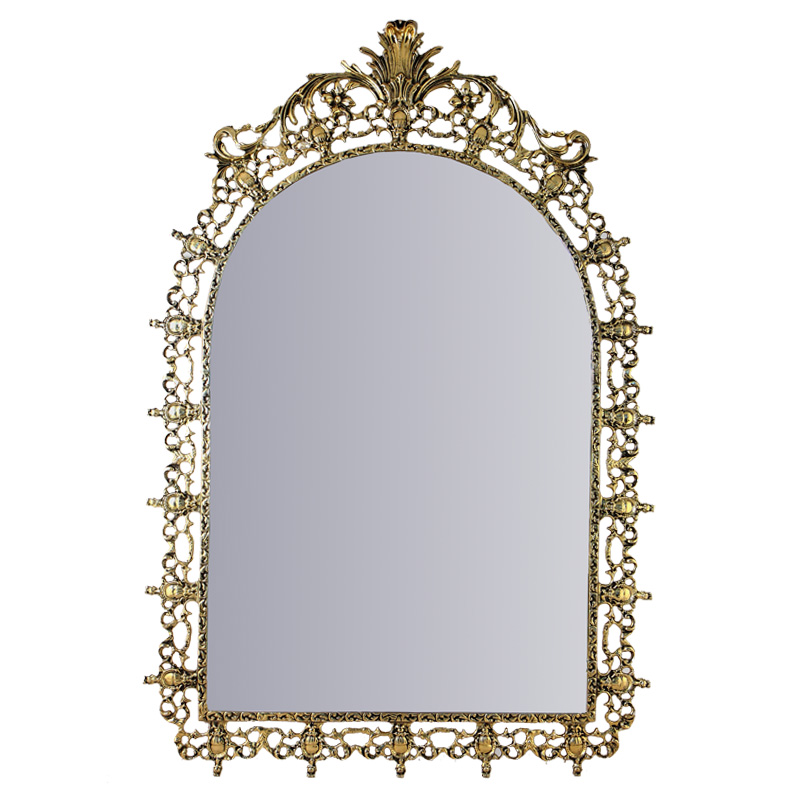 Зеркало настенное в бронзовой раме King Gold Mirrors Золотой Зеркало настенное в бронзовой раме King Gold Mirrors Золотой в Тюмени | Loft Concept
