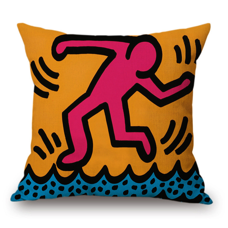 Подушка Keith Haring 4 Мульти Подушка Keith Haring 4 Мульти в Тюмени | Loft Concept