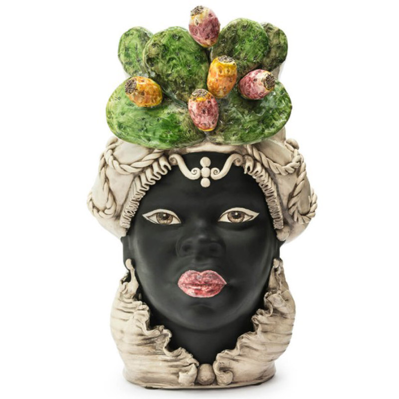 Ваза VASE MORO LADY FICO BIG Черный Мульти Ваза VASE MORO LADY FICO BIG Черный Мульти в Тюмени | Loft Concept