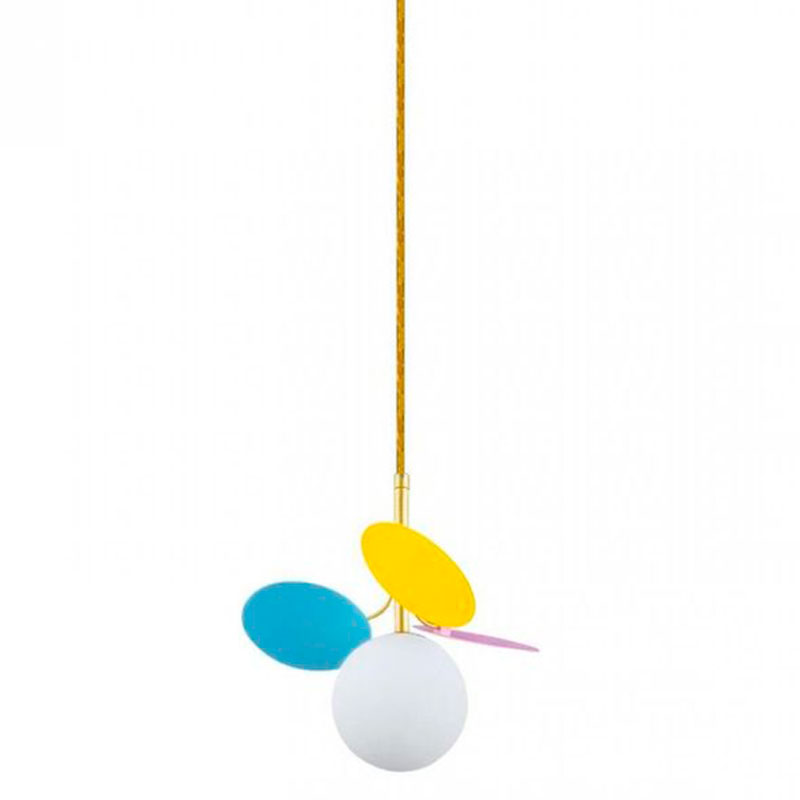 Подвесной светильник MATISSE Pendant One multicolor Мульти Золотой Белый Подвесной светильник MATISSE Pendant One multicolor Мульти Золотой Белый в Тюмени | Loft Concept