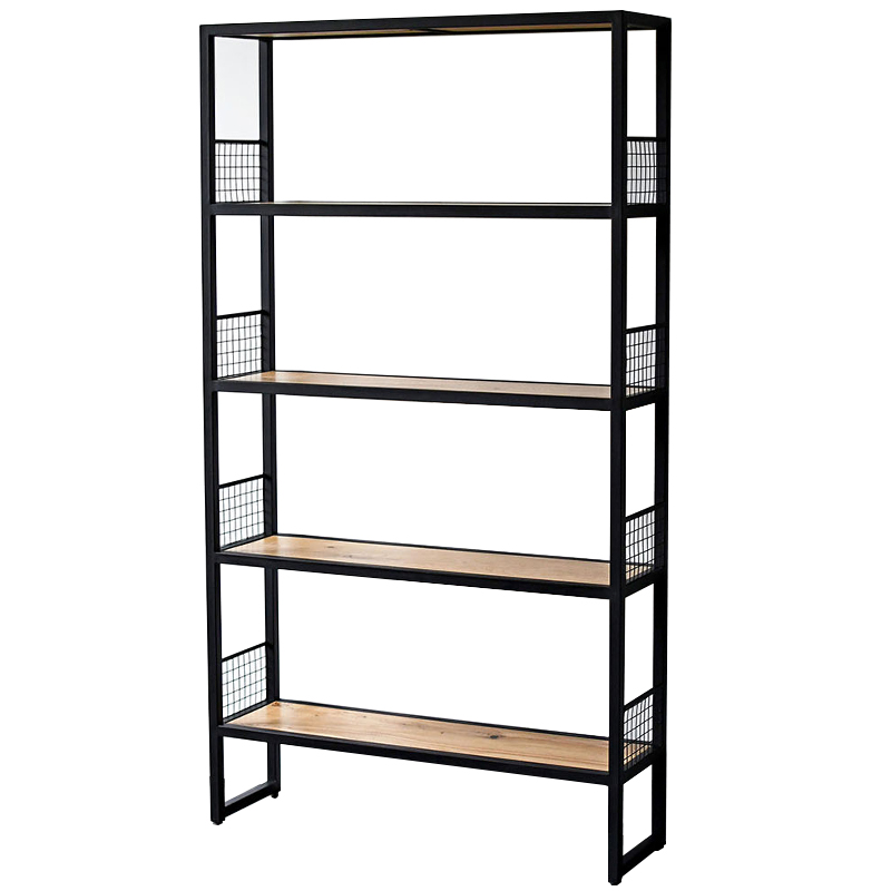 Стеллаж Richie Industrial Metal Rust Rack Древесина Черный Стеллаж Richie Industrial Metal Rust Rack Древесина Черный в Тюмени | Loft Concept