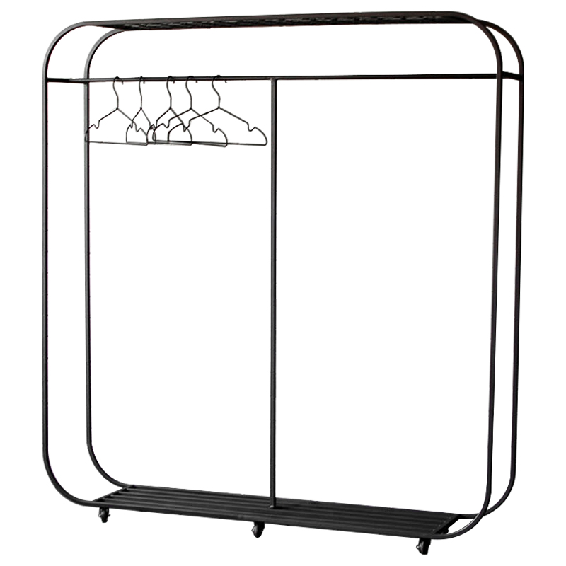 Рейл Hughes Industrial Metal Rust Clothes Rail Черный в Тюмени | Loft Concept 