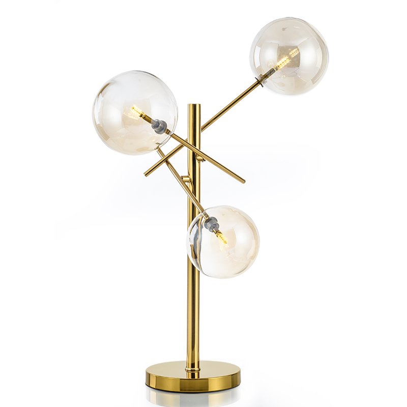 Настольная лампа Gallotti & Radice Bolle Table lamp Золотой Дымчатый (Smoke) Настольная лампа Gallotti & Radice Bolle Table lamp Золотой Дымчатый (Smoke) в Тюмени | Loft Concept