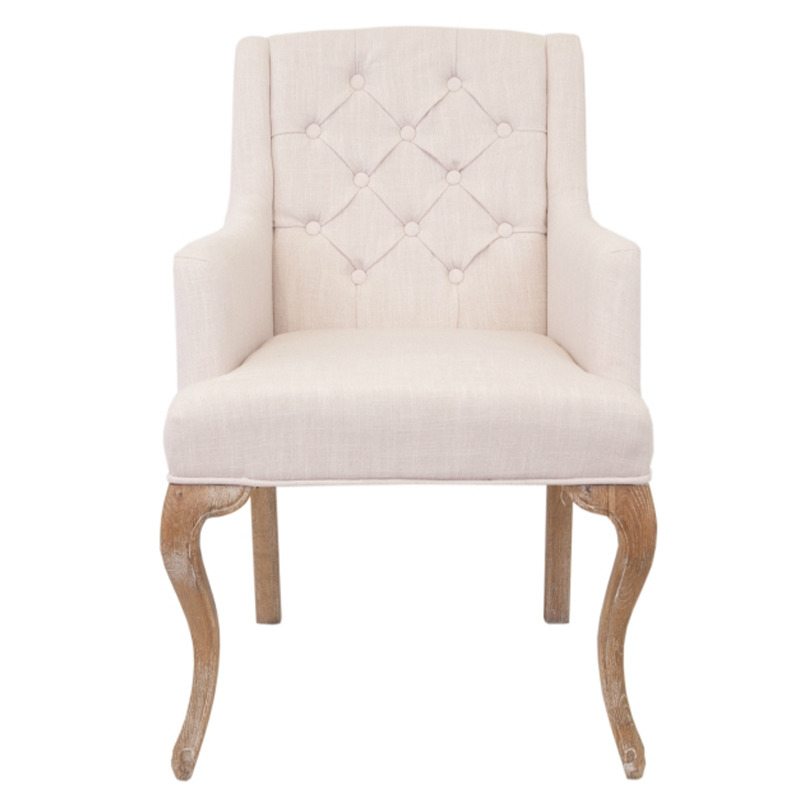 Кресло Mason Classical Armchair beige flax Бежевый Коричневый Кресло Mason Classical Armchair beige flax Бежевый Коричневый в Тюмени | Loft Concept