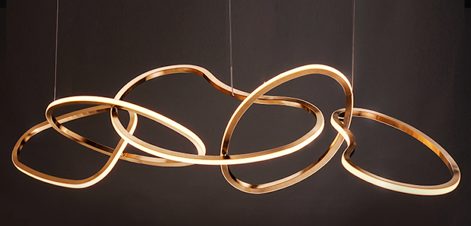 Unfolded Hanging RING Gold Unfolded Hanging RING Gold - Loft-Concept в Тюмени