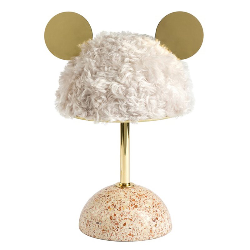 Настольная лампа White Mouse Table Lamp Белый Латунь Розовый пастельный Настольная лампа White Mouse Table Lamp Белый Латунь Розовый пастельный в Тюмени | Loft Concept