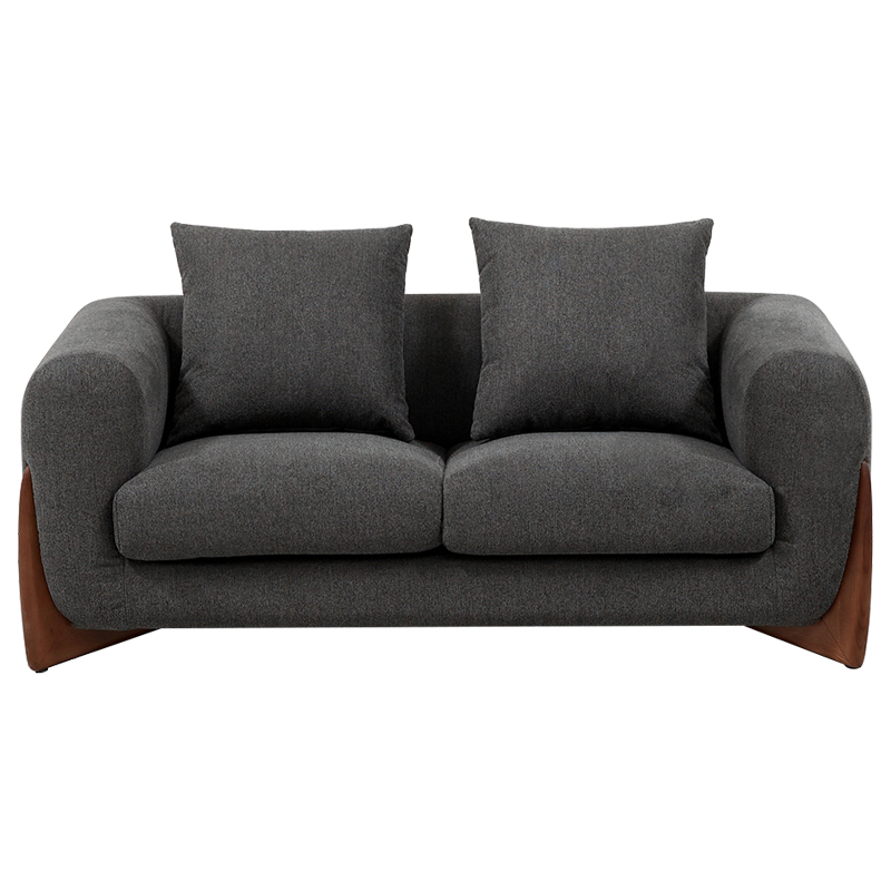 Диван Cuthbert Dark Gray Sofa Серый Коричневый Диван Cuthbert Dark Gray Sofa Серый Коричневый в Тюмени | Loft Concept