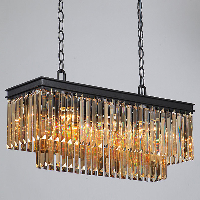 Люстра Odeon Amber GLASS Rectangular Chandelier Black iron Янтарное стекло 80 Черный матовый Люстра Odeon Amber GLASS Rectangular Chandelier Black iron Янтарное стекло 80 Черный матовый в Тюмени | Loft Concept