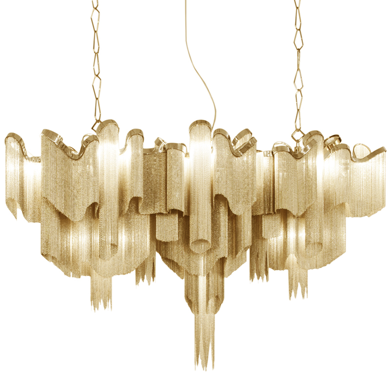 Люстра Terzani STREAM Gold Глянцевое золото Люстра Terzani STREAM Gold Глянцевое золото в Тюмени | Loft Concept