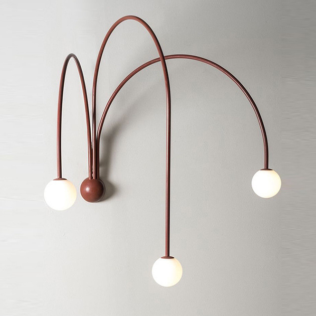 Бра Quattro lampade da parete Черный Красный Золотой Бра Quattro lampade da parete Черный Красный Золотой в Тюмени | Loft Concept