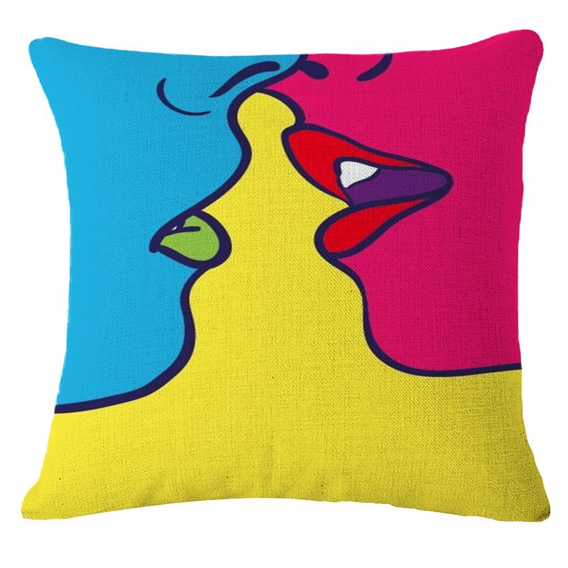 Декоративная подушка Lips and Face #9 Мульти Декоративная подушка Lips and Face #9 Мульти в Тюмени | Loft Concept