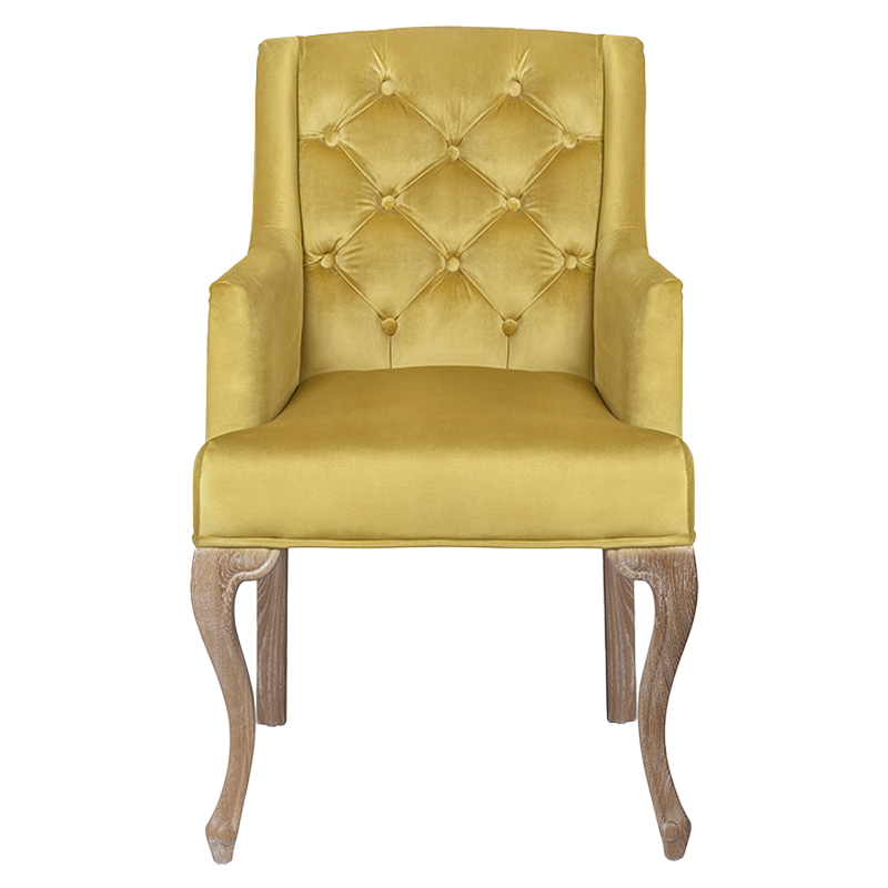 Кресло Mason Classical Armchair gold velour Желтый Коричневый Кресло Mason Classical Armchair gold velour Желтый Коричневый в Тюмени | Loft Concept