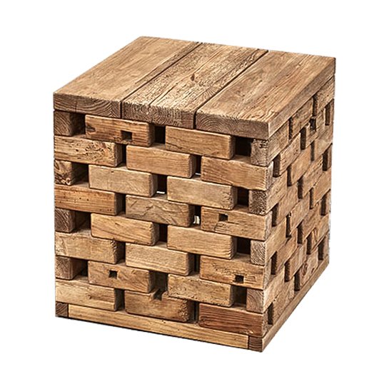 Приставной стол  Wicker Bricks Коричневый в Тюмени | Loft Concept 