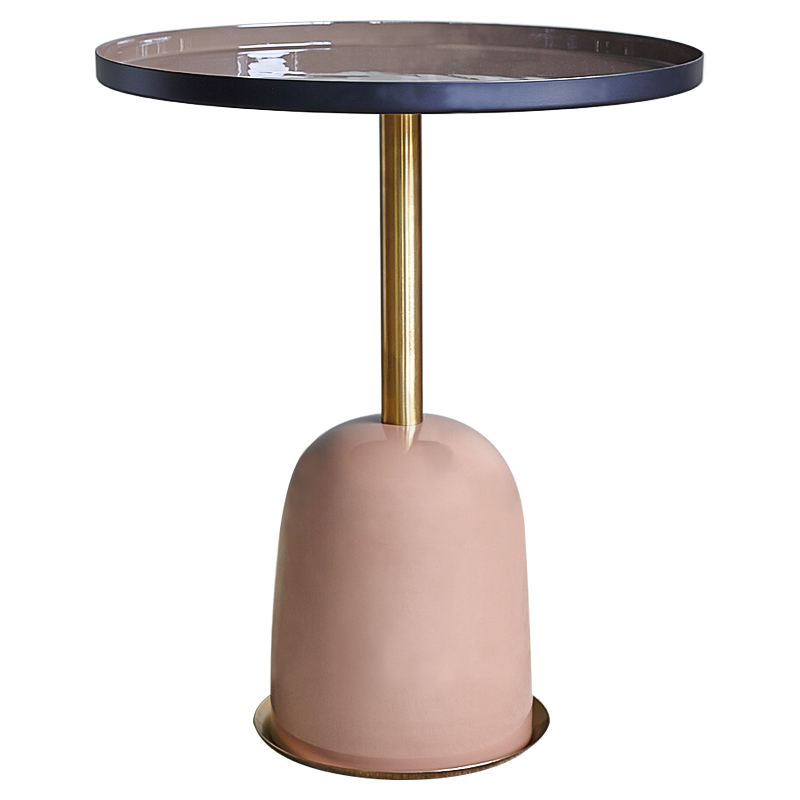 Приставной стол Ester Side Table Дымчатая Роза Латунь Приставной стол Ester Side Table Дымчатая Роза Латунь в Тюмени | Loft Concept