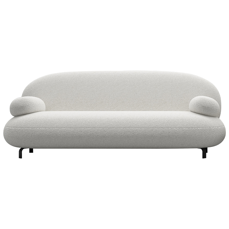 Диван Bethany White Sofa Белый Черный Диван Bethany White Sofa Белый Черный в Тюмени | Loft Concept
