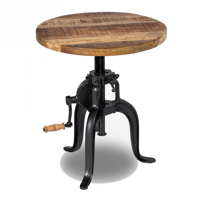 Приставной стол Jack-Screw Side Table Черный Коричневый Приставной стол Jack-Screw Side Table Черный Коричневый в Тюмени | Loft Concept