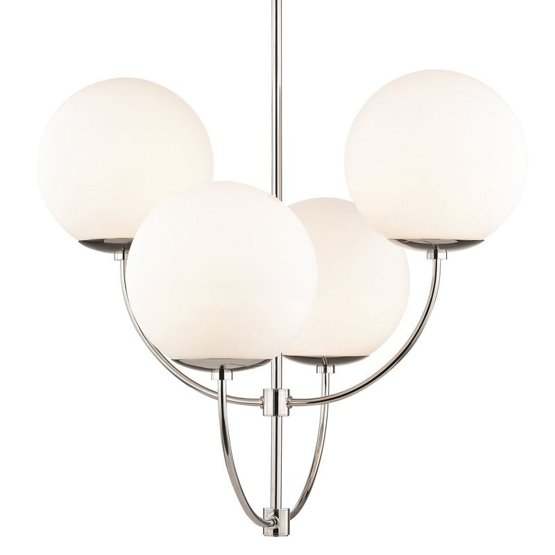 Люстра Breasal White Matte Balls Chandelier Chrome Хром Белое матовое стекло Люстра Breasal White Matte Balls Chandelier Chrome Хром Белое матовое стекло в Тюмени | Loft Concept