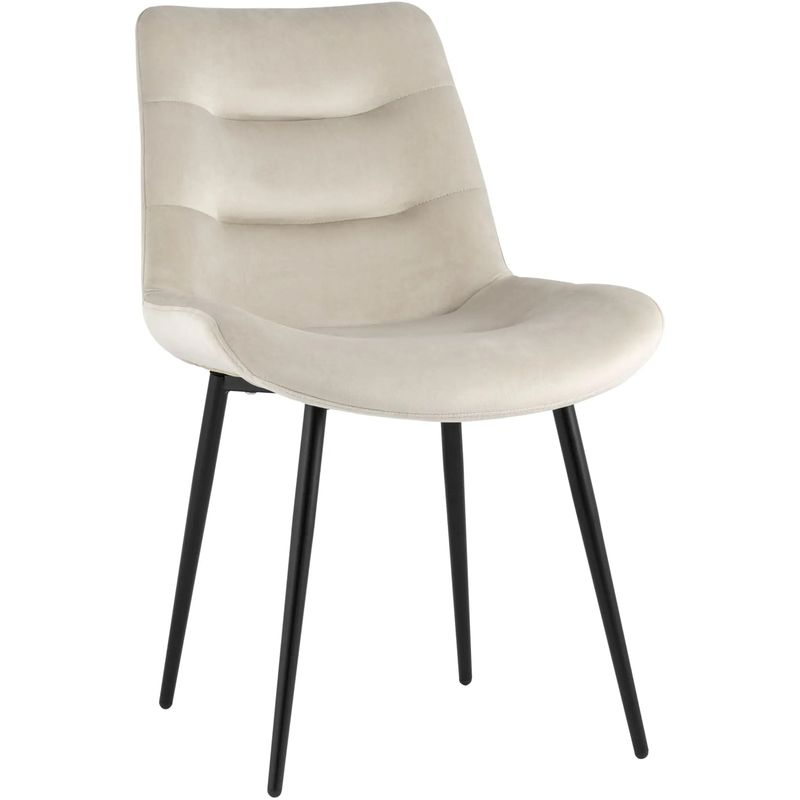 Стул Austin Chair Молочный Веелюр Молочный Черный Стул Austin Chair Молочный Веелюр Молочный Черный в Тюмени | Loft Concept