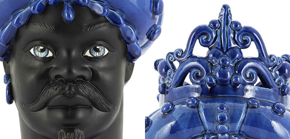 Ваза VASE MORO MAN MED. MAT Blue Ваза VASE MORO MAN MED. MAT Blue - Loft-Concept в Тюмени