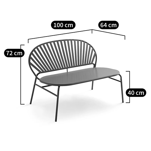 Зелёная скамья из стали Goodwin Metal Bench Green Зелёная скамья из стали Goodwin Metal Bench Green в Тюмени