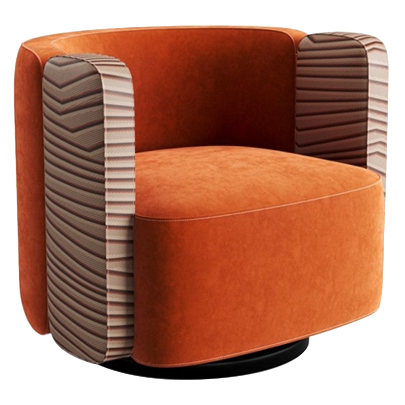 Дизайнерское кресло KELLY Armchair Оранжевый Бежевый Коричневый Дизайнерское кресло KELLY Armchair Оранжевый Бежевый Коричневый в Тюмени | Loft Concept