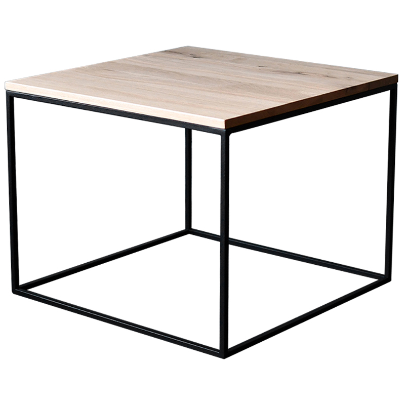 Кофейный стол Clegg Industrial Metal Rust Coffee Table Светлый дуб Черный Кофейный стол Clegg Industrial Metal Rust Coffee Table Светлый дуб Черный в Тюмени | Loft Concept