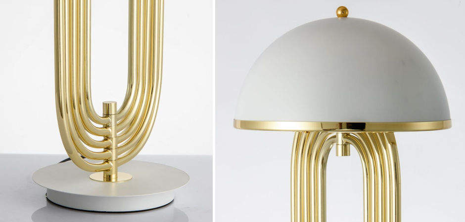 Настольная лампа Delightfull Turner Table Lamp White Настольная лампа Delightfull Turner Table Lamp White - Loft-Concept в Тюмени