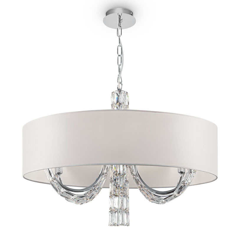 Люстра Damiana Chandelier 70 Белый Хром Люстра Damiana Chandelier 70 Белый Хром в Тюмени | Loft Concept
