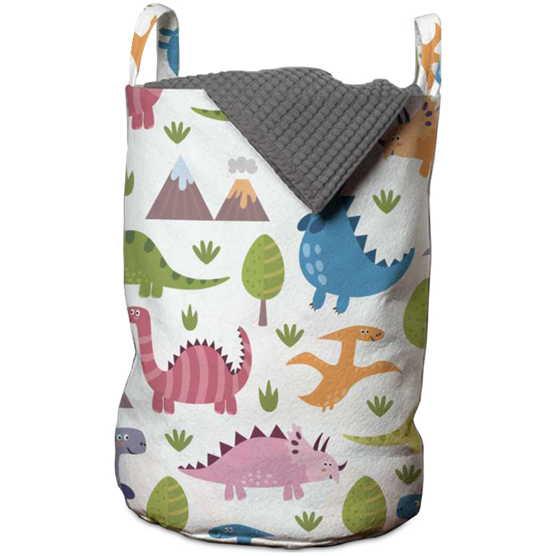 Корзина Colored Dinosaurs Basket Мульти Белый Корзина Colored Dinosaurs Basket Мульти Белый в Тюмени | Loft Concept