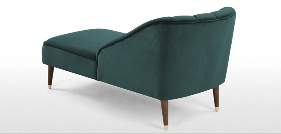 Кушетка Chaise Longue, Peacock Blue Velvet Кушетка Chaise Longue, Peacock Blue Velvet - Loft-Concept в Тюмени