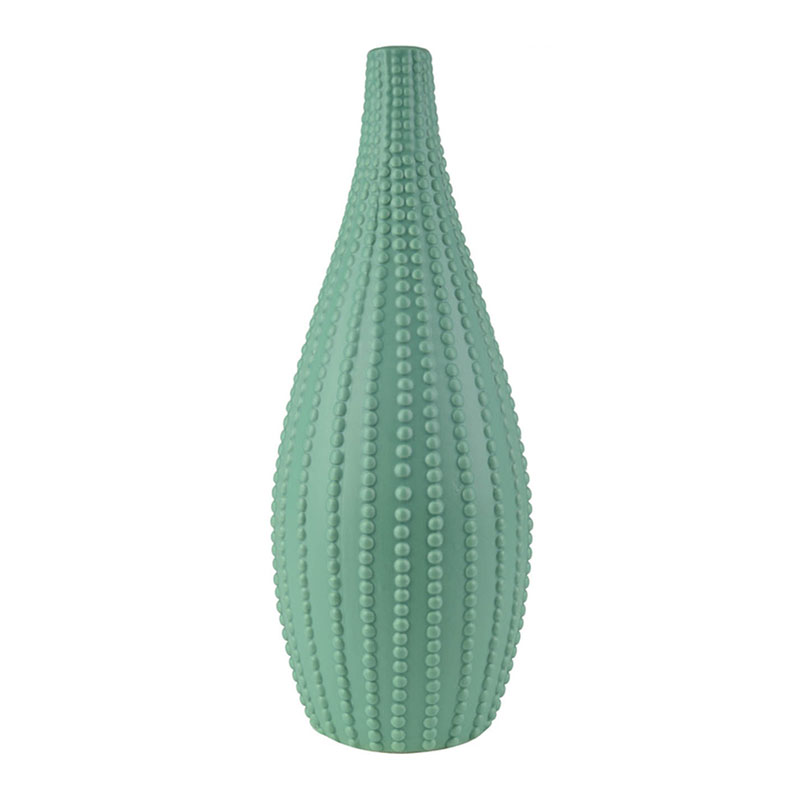 Ваза Ribbed Vase Narrow Throat turquoise 38 Бирюзовый Ваза Ribbed Vase Narrow Throat turquoise 38 Бирюзовый в Тюмени | Loft Concept