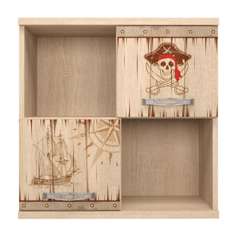 Полка Pirate Theme square Светлый дуб Полка Pirate Theme square Светлый дуб в Тюмени | Loft Concept