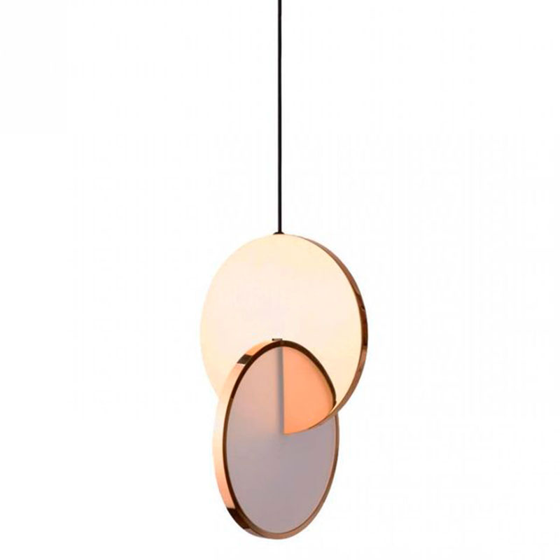 Подвесной светильник Eclipse Pendant Light Gold Золотой Белый Подвесной светильник Eclipse Pendant Light Gold Золотой Белый в Тюмени | Loft Concept