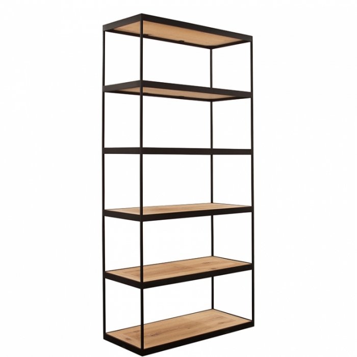 Стеллаж Industrial Oak Shelving Unit Стеллаж Industrial Oak Shelving Unit в Тюмени | Loft Concept
