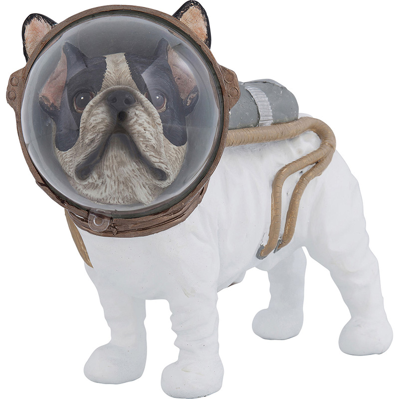 Статуэтка Space Bulldog Белый Коричневый Черный Статуэтка Space Bulldog Белый Коричневый Черный в Тюмени | Loft Concept
