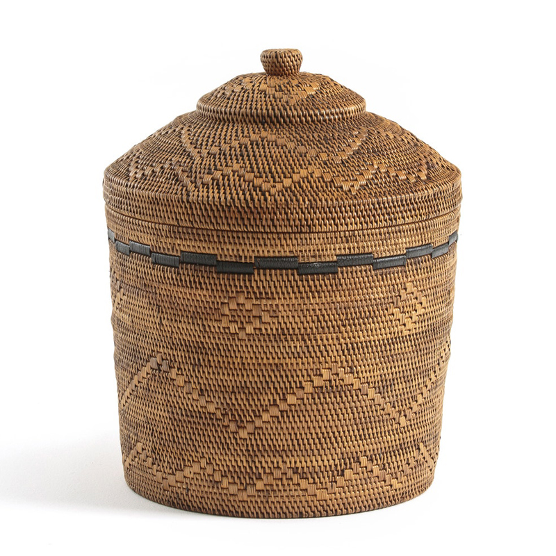 Корзина Wicker bamboo and rattan Коричневый Черный Корзина Wicker bamboo and rattan Коричневый Черный в Тюмени | Loft Concept