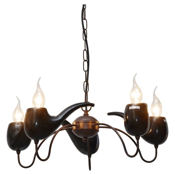 Люстра Smoking Pipes Chandelier Черный Люстра Smoking Pipes Chandelier Черный в Тюмени | Loft Concept
