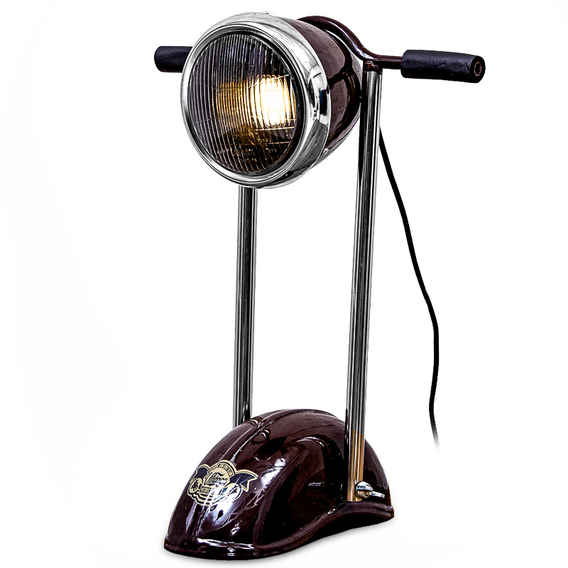 Настольная лампа Moto Loft Table lamp Бургундский красный Настольная лампа Moto Loft Table lamp Бургундский красный в Тюмени | Loft Concept