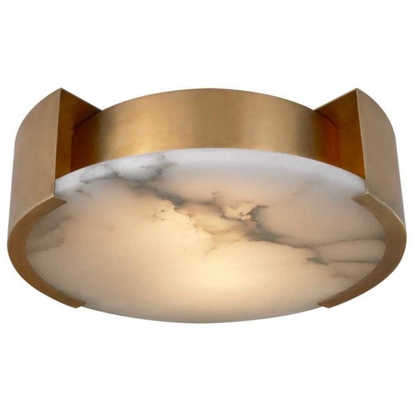 Потолочный светильник Melange Small Flush Mount Lamp Латунь Белый Потолочный светильник Melange Small Flush Mount Lamp Латунь Белый в Тюмени | Loft Concept