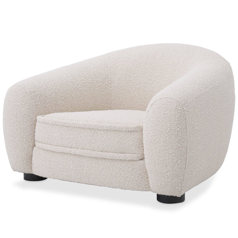 Кресло Eichholtz Chair Freud Boucle cream Кремовый Черный Кресло Eichholtz Chair Freud Boucle cream Кремовый Черный в Тюмени | Loft Concept