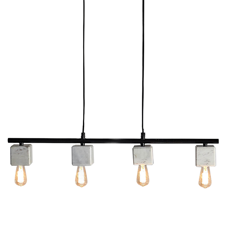 Люстра Shaw Four Marble Cubes Chandelier Белый Мрамор Bianco Черный Люстра Shaw Four Marble Cubes Chandelier Белый Мрамор Bianco Черный в Тюмени | Loft Concept