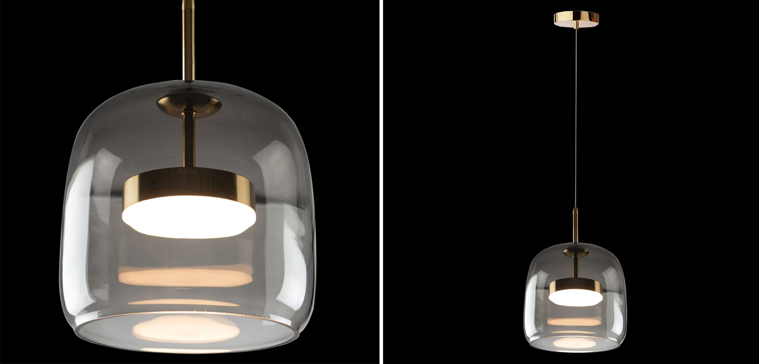 Подвесной светильник Blanton smoky 26 - фото