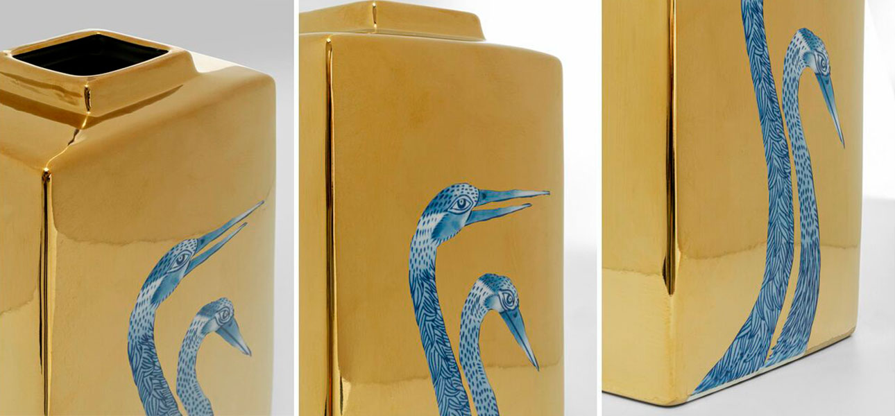 Ваза золотая Married couple - фото