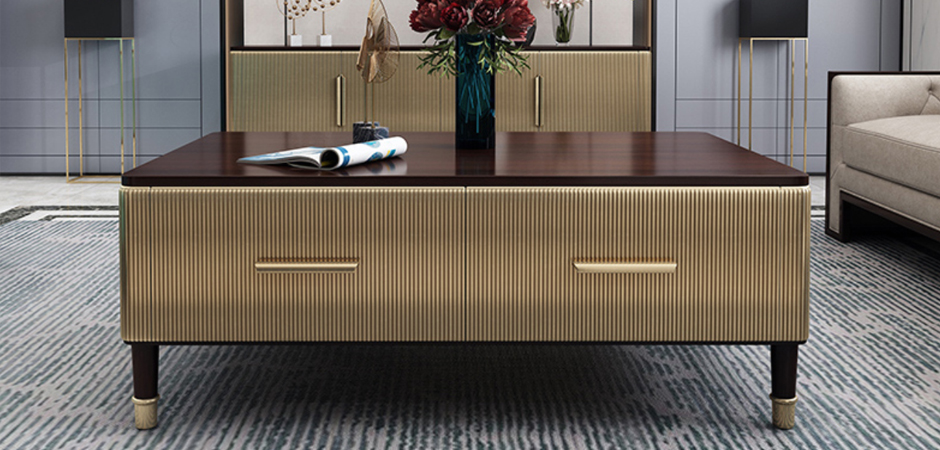 Birmingham Textured Coffee Table Gold Birmingham Textured Coffee Table Gold - Loft-Concept в Тюмени