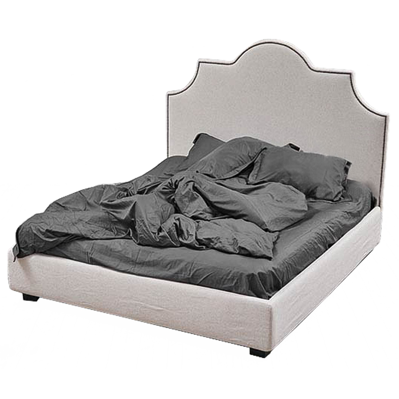 Кровать Headboard Angles Bed Светло-серый Кровать Headboard Angles Bed Светло-серый в Тюмени | Loft Concept