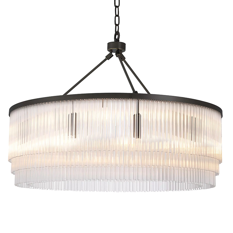 Люстра Eichholtz Chandelier Hector L Bronze Прозрачное Стекло Черный Темная бронза Люстра Eichholtz Chandelier Hector L Bronze Прозрачное Стекло Черный Темная бронза в Тюмени | Loft Concept