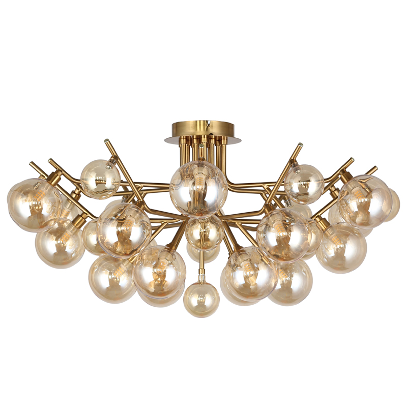 Люстра Berries Chandelier Flower bronze 18 Бронза Прозрачный Люстра Berries Chandelier Flower bronze 18 Бронза Прозрачный в Тюмени | Loft Concept
